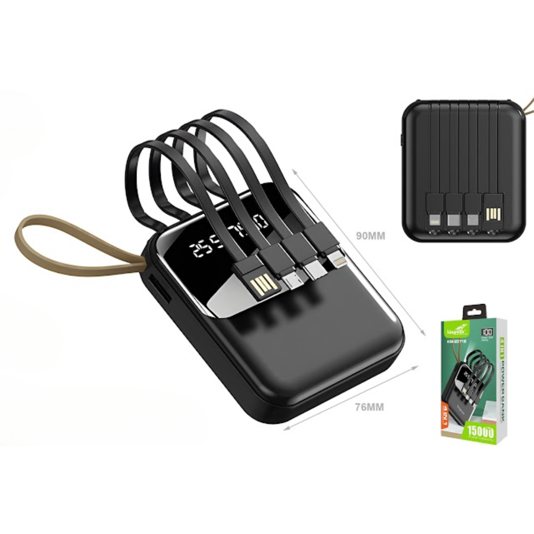 BATERÍA PORTÁTIL DE 15000MAH KM-E5718