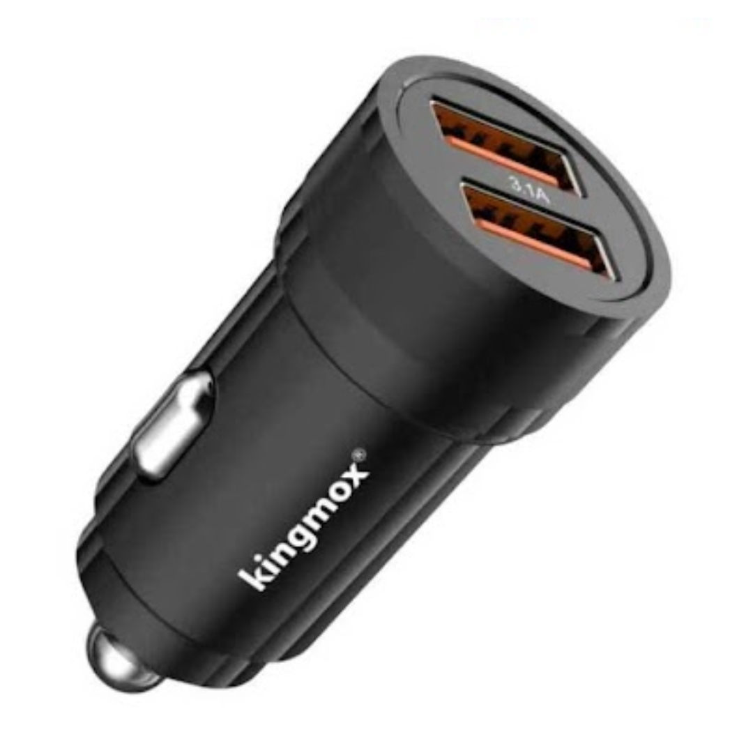 CARGADOR PARA AUTO DE 2 PUERTOS USB KM-E6718