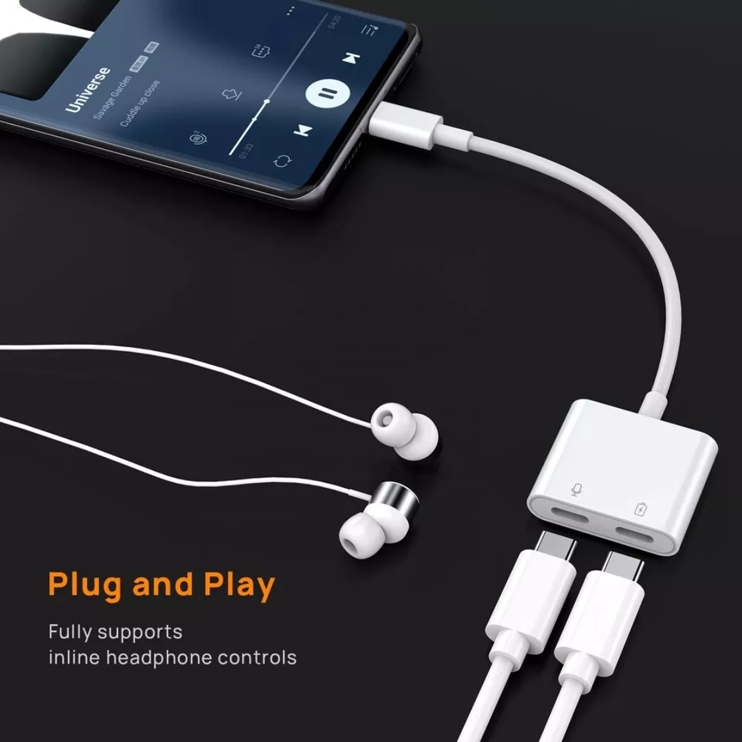 ADAPTADOR USB TIPO C A DOBLE USB TIPO C JH-032