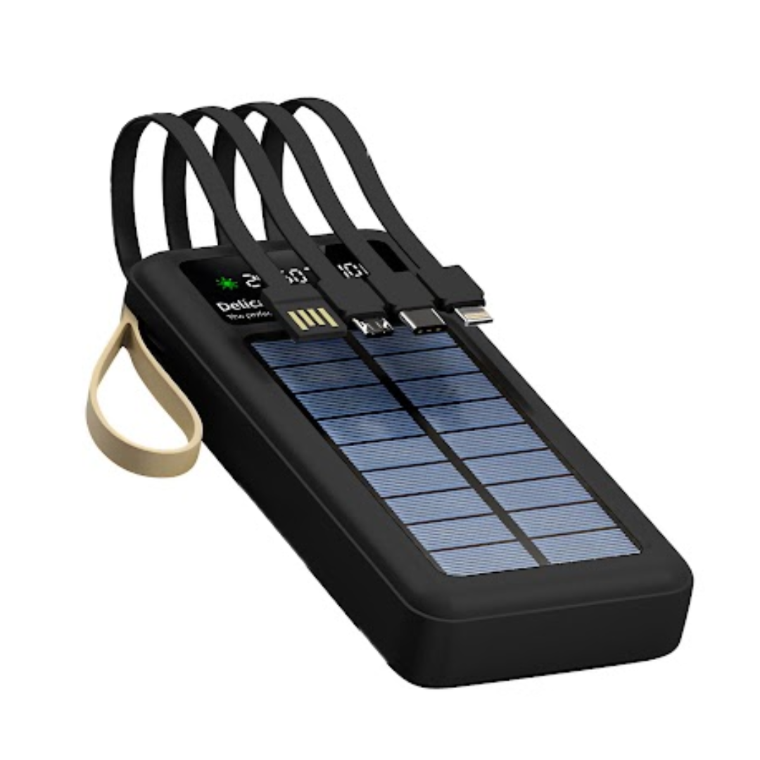 BATERÍA PORTÁTIL SOLAR DE 20000MAH KM-E5719