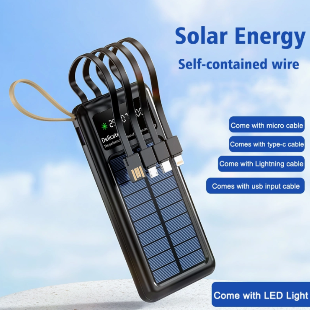 BATERÍA PORTÁTIL SOLAR DE 20000MAH KM-E5719