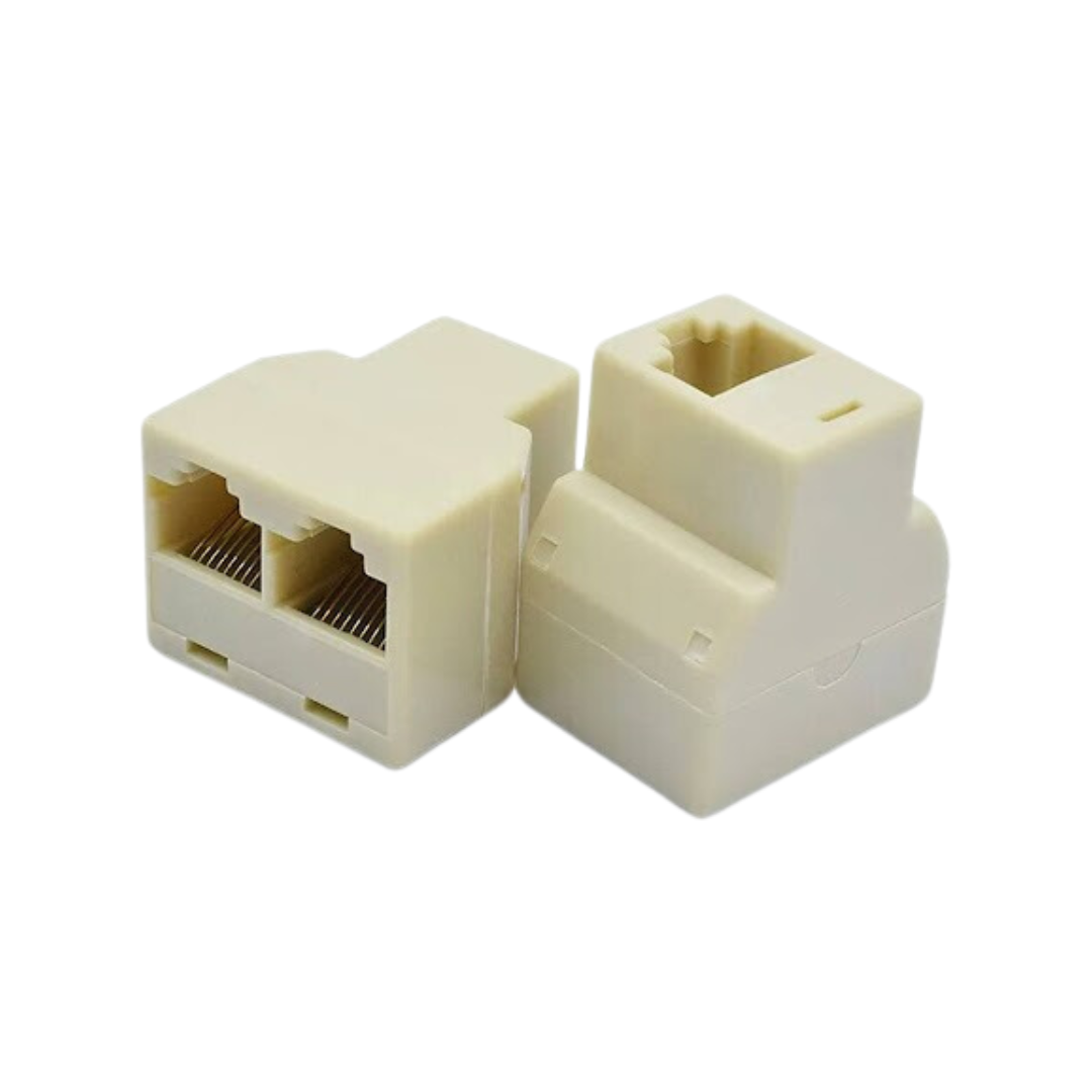 EXTENSOR PARA CABLE DE RED RJ45 A DOBLE RJ45 KM-RJ45-1-2