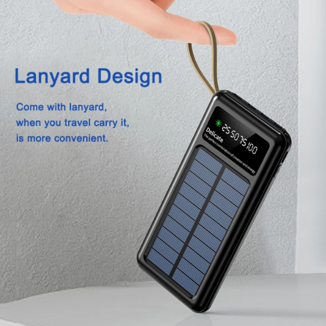 BATERÍA PORTÁTIL SOLAR DE 20000MAH KM-E5719