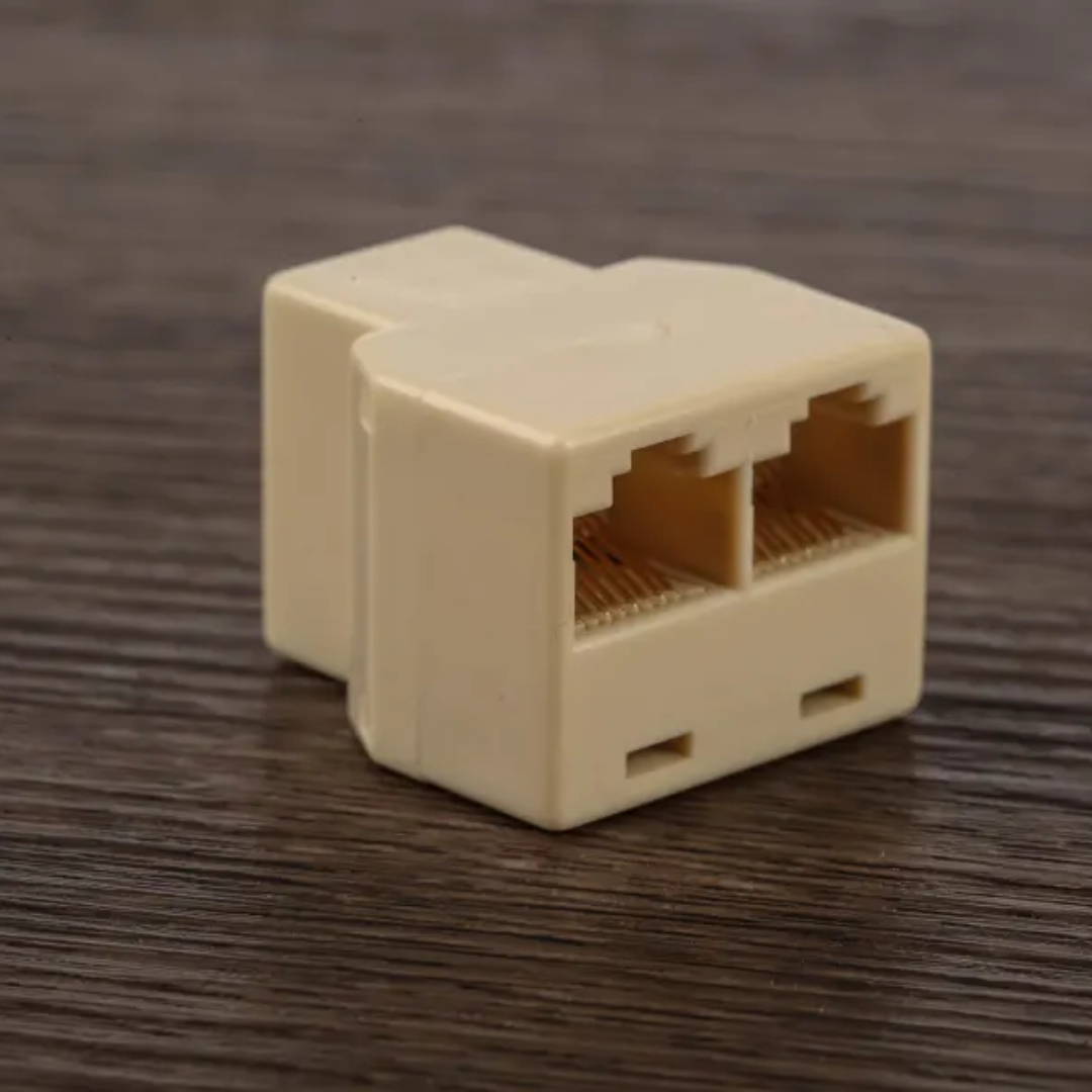 EXTENSOR PARA CABLE DE RED RJ45 A DOBLE RJ45 KM-RJ45-1-2