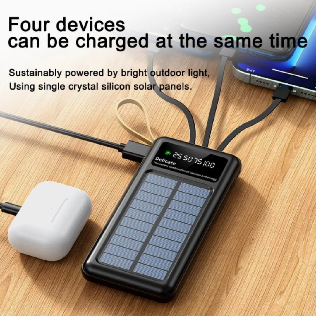 BATERÍA PORTÁTIL SOLAR DE 20000MAH KM-E5719