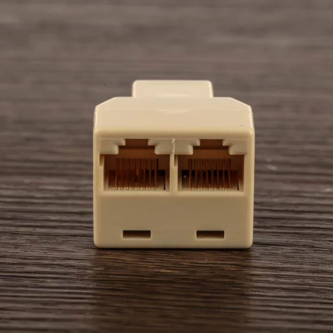 EXTENSOR PARA CABLE DE RED RJ45 A DOBLE RJ45 KM-RJ45-1-2