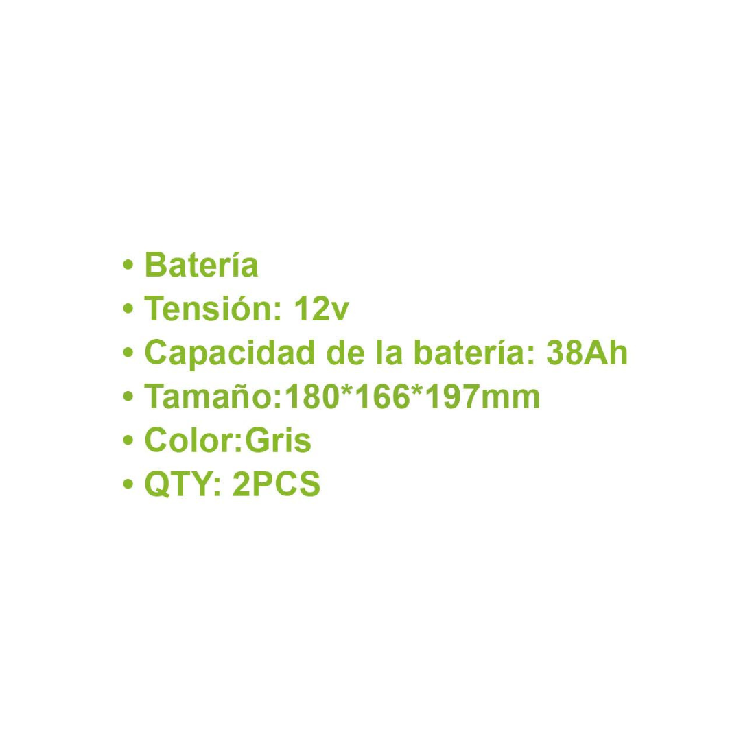 BATERIA DE GEL 38AH
