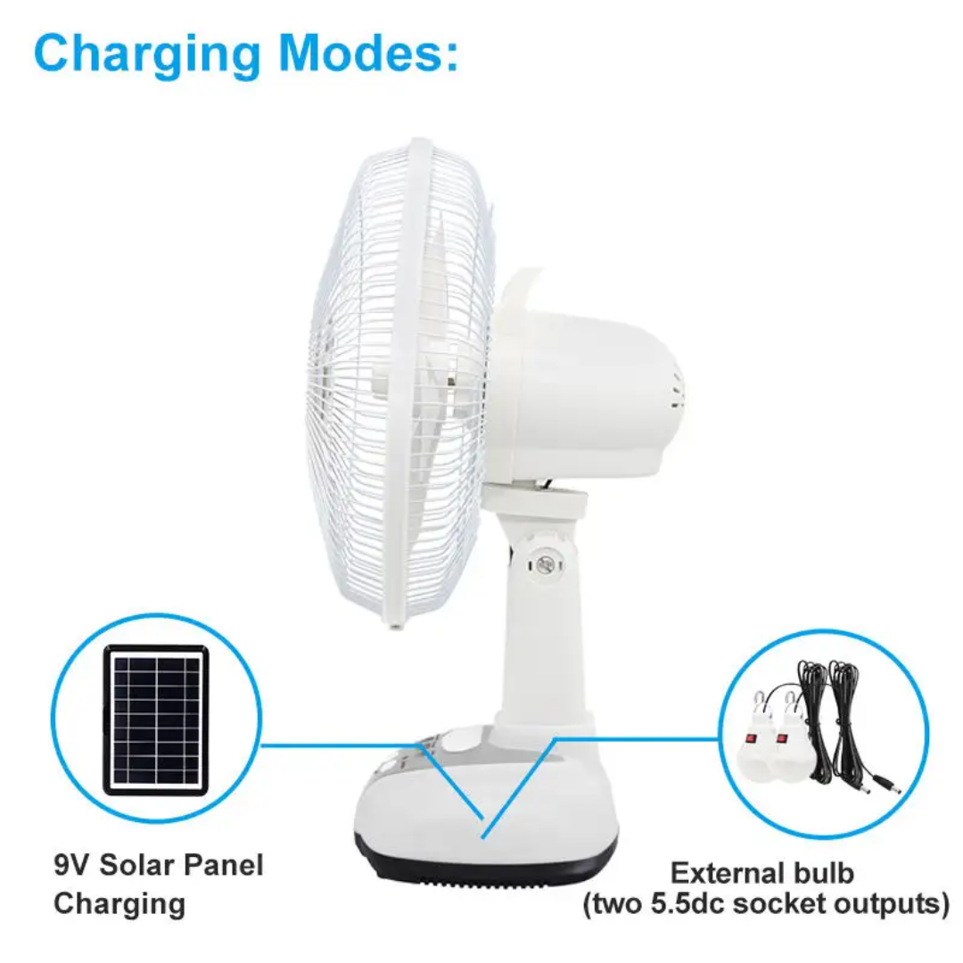 VENTILADOR DE CARGA DE ENERGÍA SOLAR JG-2312