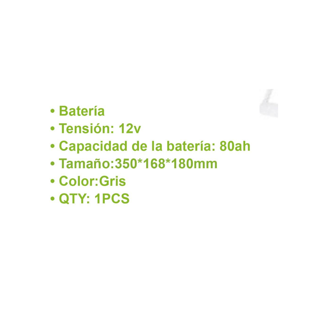 BATERIA DE GEL 80AH