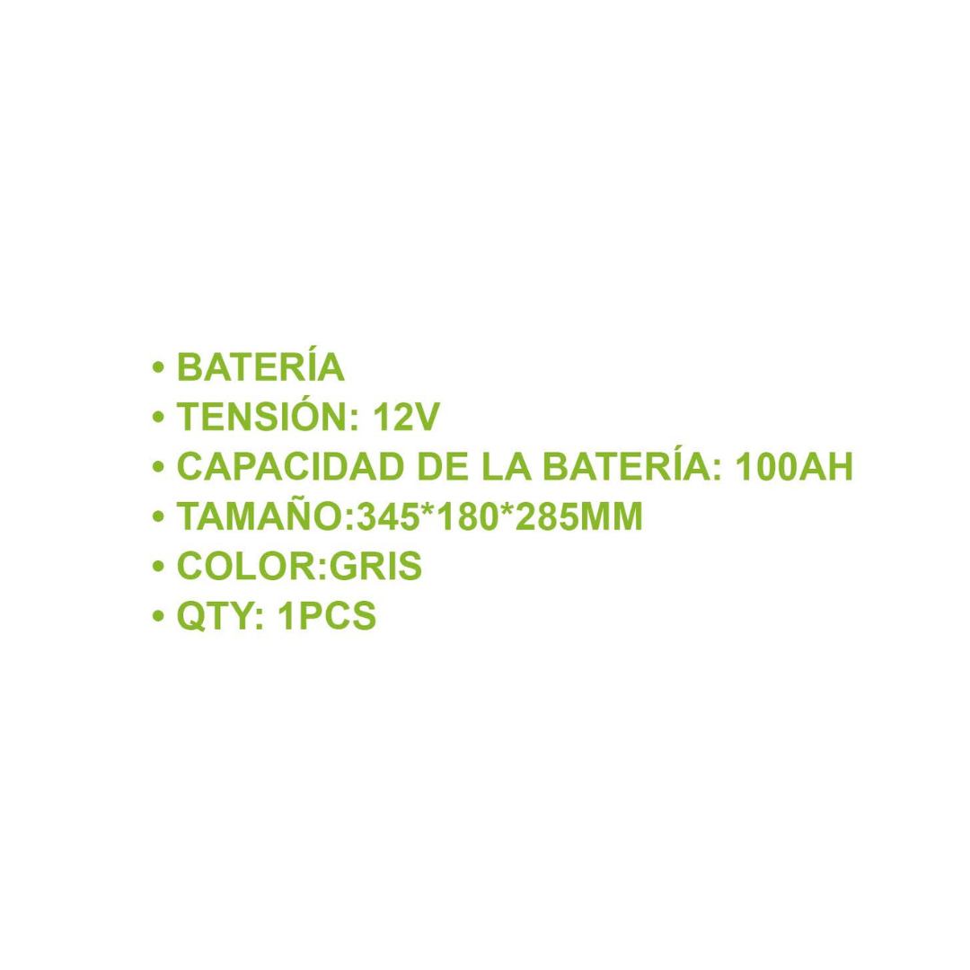 BATERIA DE GEL 100AH