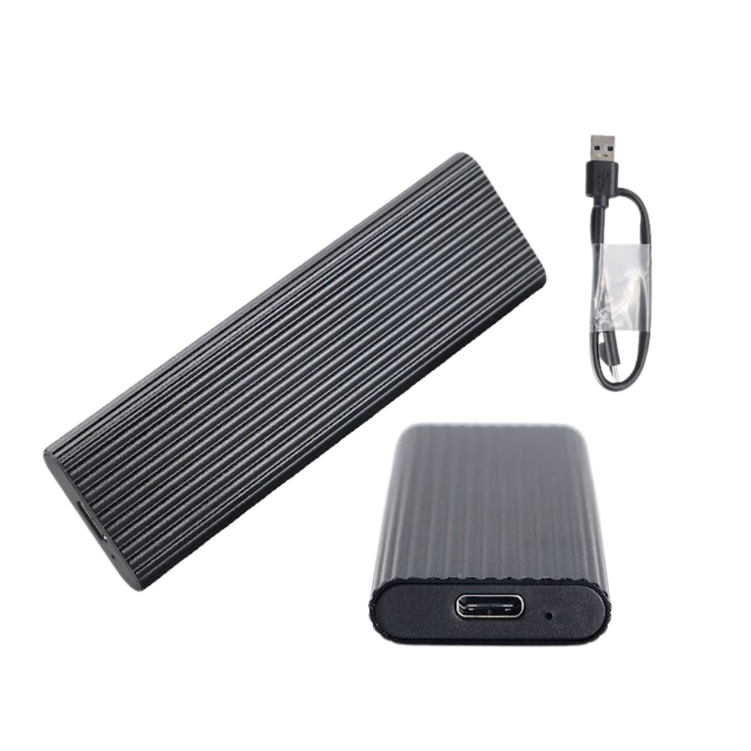 CAJA EXTERNA SSD M.2 A USB 3.1, 10GBPS CON CABLE USB TIPO-C M211