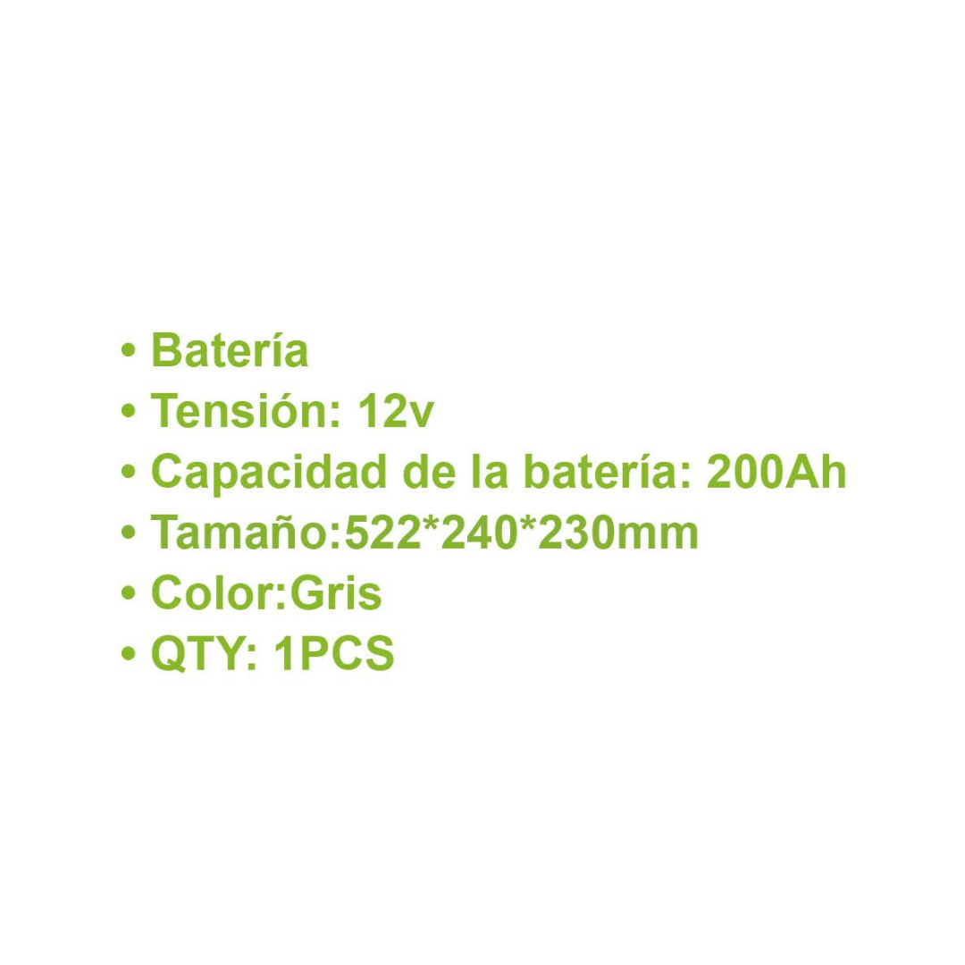BATERIA DE GEL 200AH