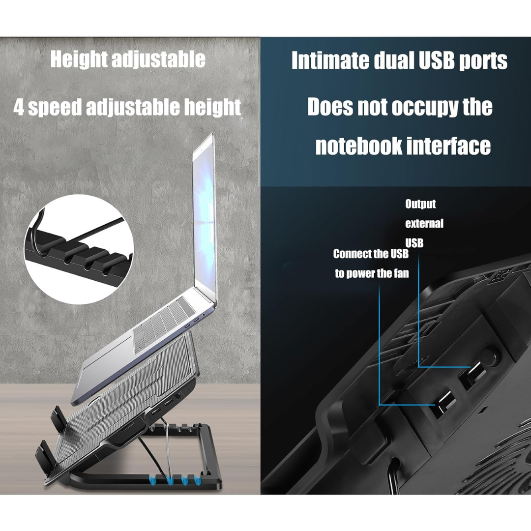 ENFRIADOR PARA LAPTOP DE 9" - 17" CON 2 PUERTOS USB NB339