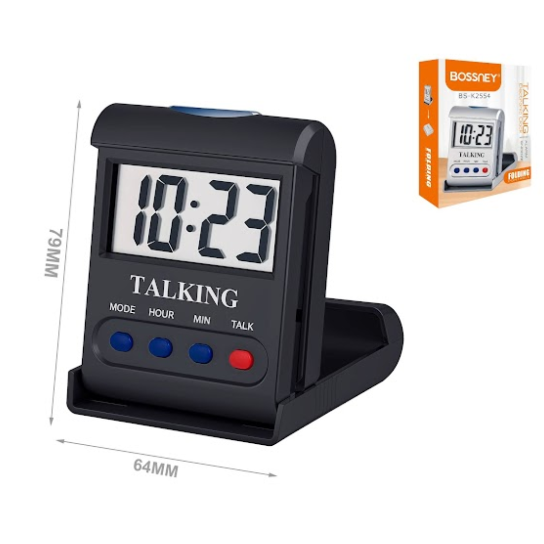 RELOJ DESPERTADOR PORTÁTIL BS-K2554