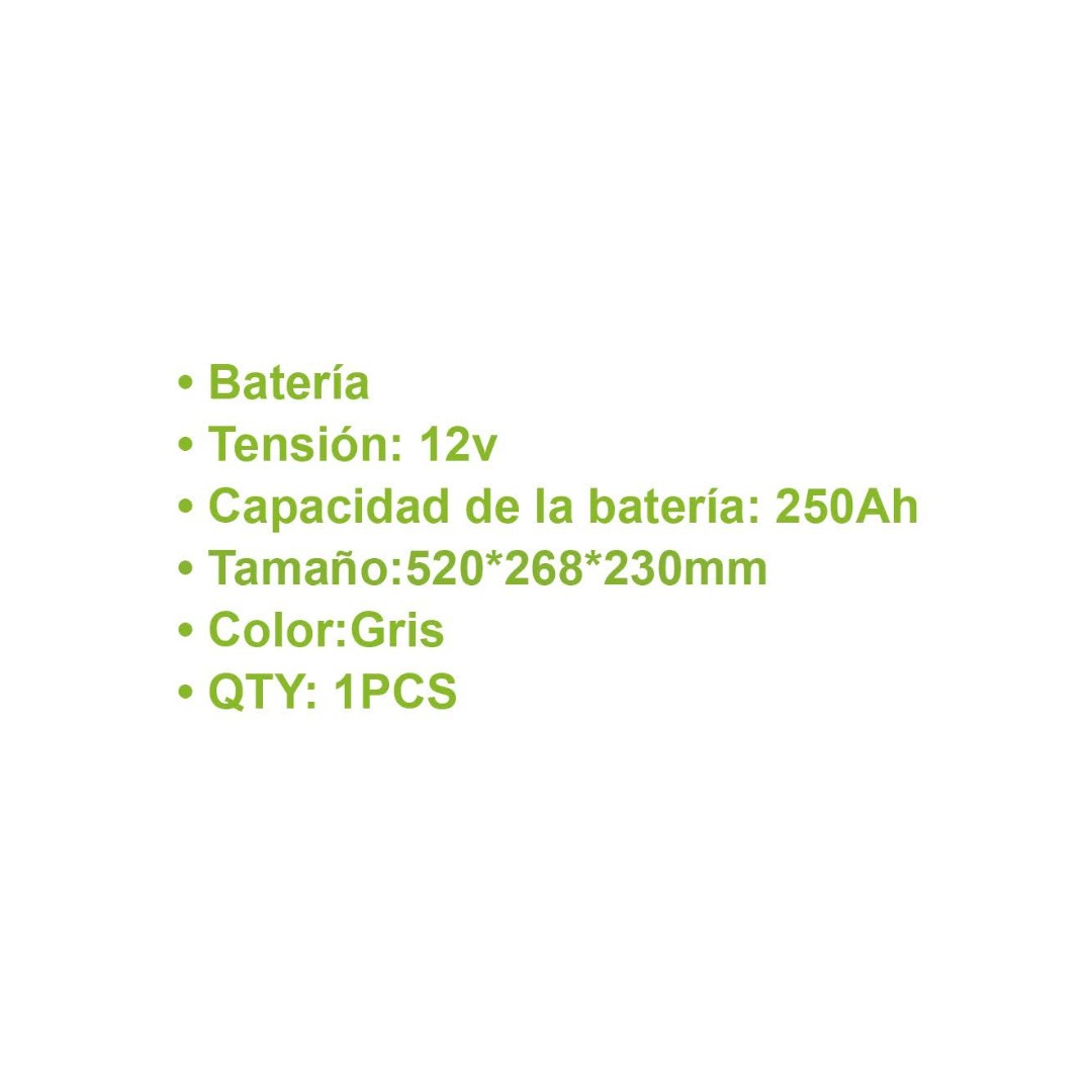 BATERIA DE GEL 250AH