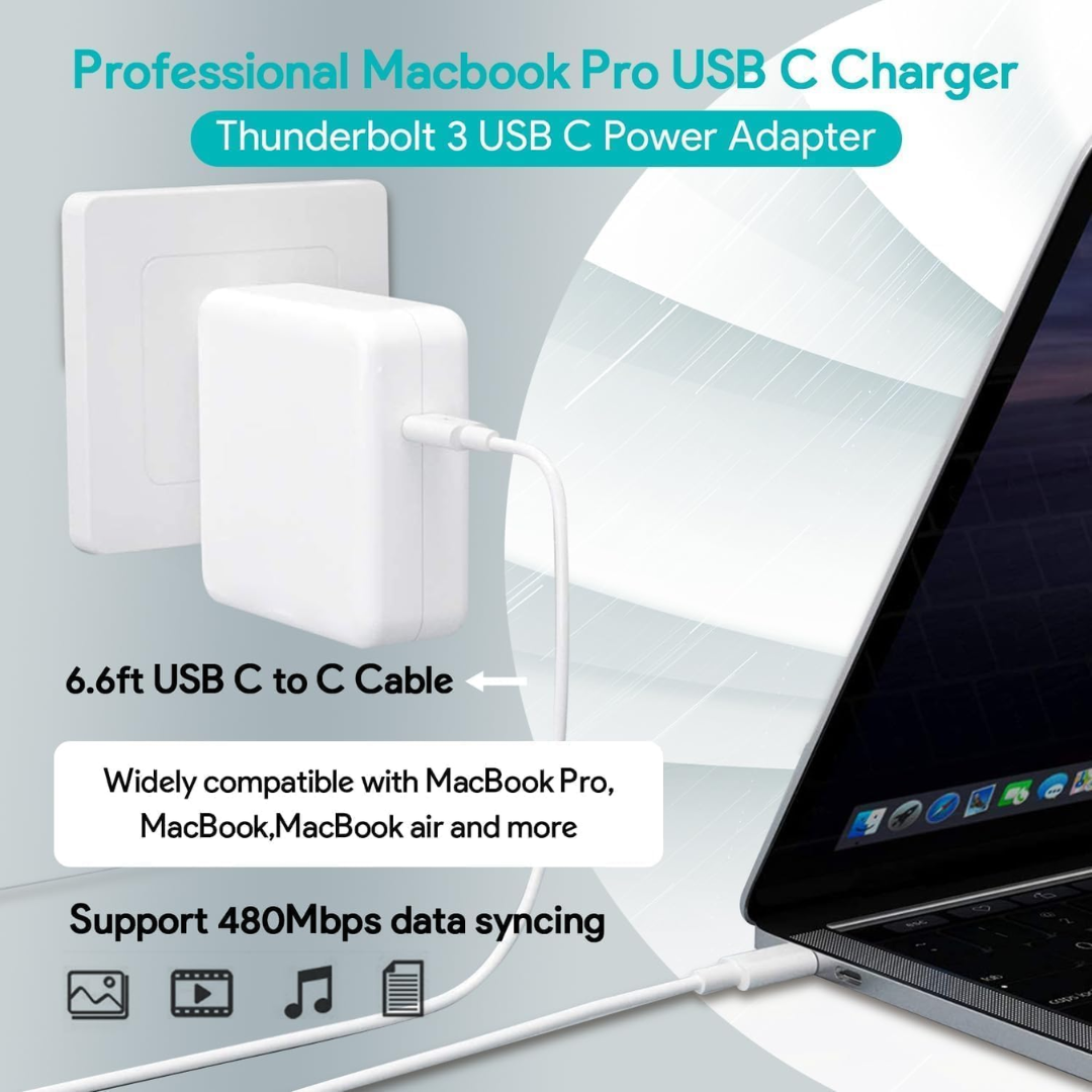 CARGADOR TIPO PARA MACBOOK DE 96W PDC-96W