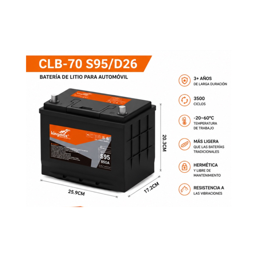 BATERIA PARA AUTOMOVIL S92
