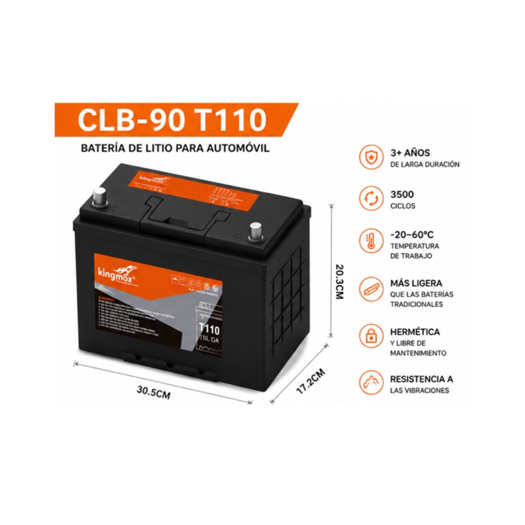 BATERIA PARA AUTOMOVIL T110