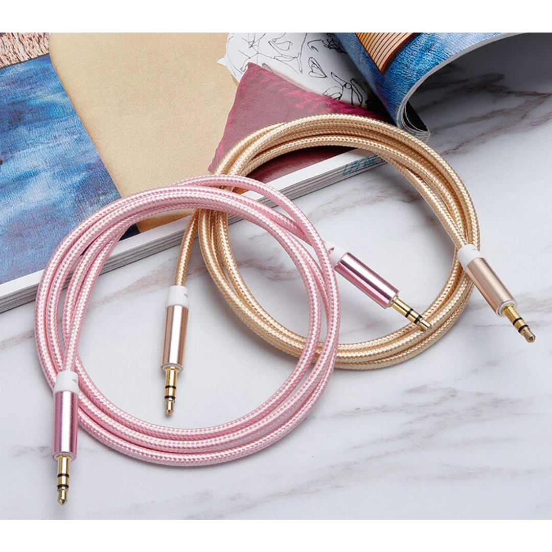 CABLE AUXILIAR DE AUDIO 3.5MM DE 1M DSY-6511