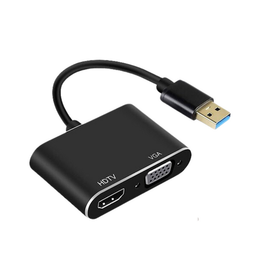 ADAPTADOR USB 3.0 A HDMI + VGA UHV-047