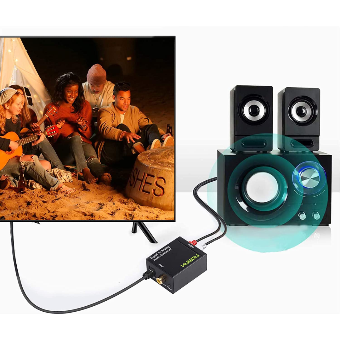 ADAPTADOR CONVERTIDOR DE AUDIO DIGITAL A ANALÓGICO DIG-C02