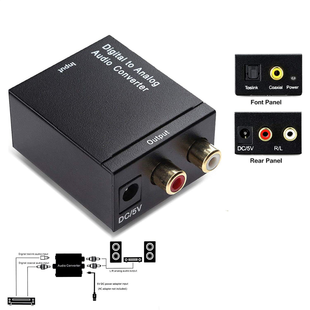 ADAPTADOR CONVERTIDOR DE AUDIO DIGITAL A ANALÓGICO DIG-C02