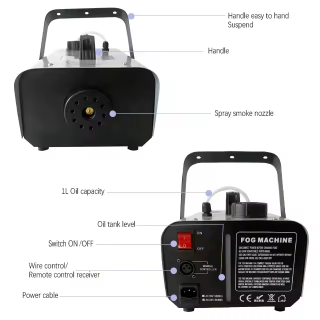 MÁQUINA DE NEBLINA YJ-03WLED