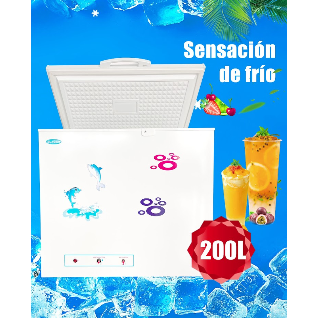 CONGELADOR DE 200 LITROS A GAS XD200