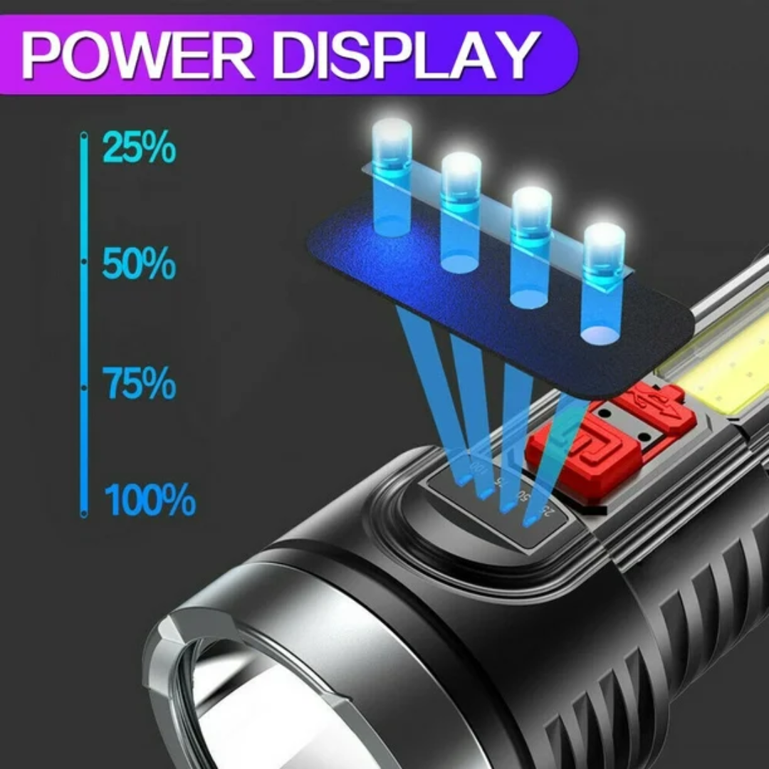 LINTERNA LED DE CARGA USB BK-822