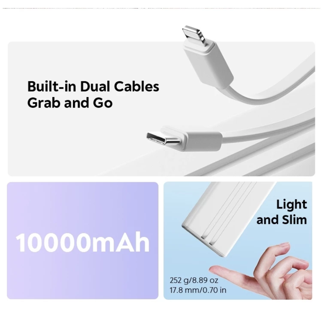 BATERÍA PORTÁTIL DE 10000 MAH PRC10-22.5W