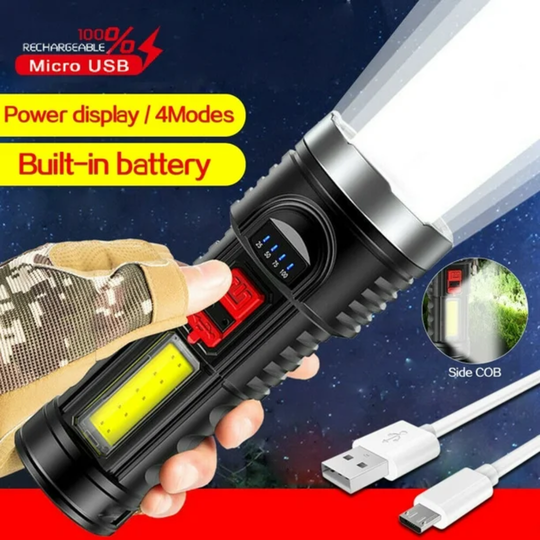 LINTERNA LED DE CARGA USB BK-822