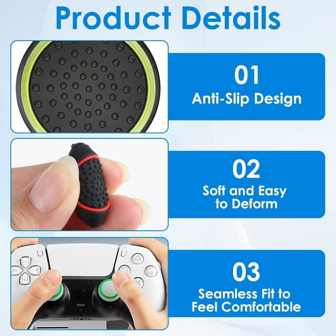 TAPA DE GOMA DE SILICONA PARA MANDO ANALÓGICO PARA CONTROL PS3, PS4, PS5 Y XBOX PS5-SBT
