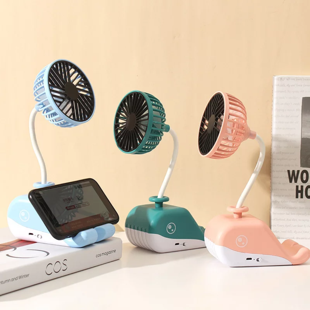 VENTILADOR DE MESA CON FORMA DE BALLENA FY6602F