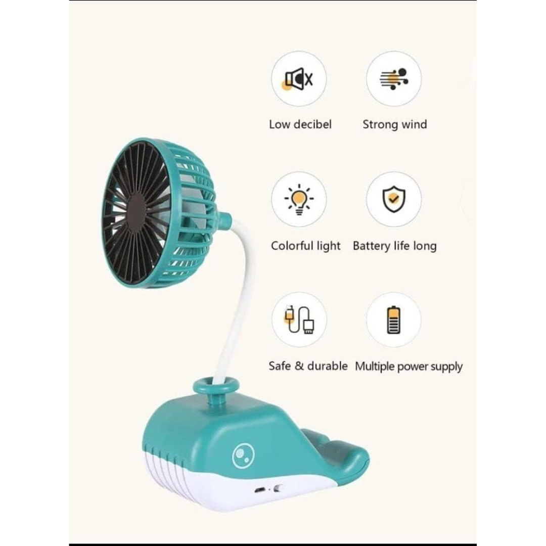 VENTILADOR DE MESA CON FORMA DE BALLENA FY6602F