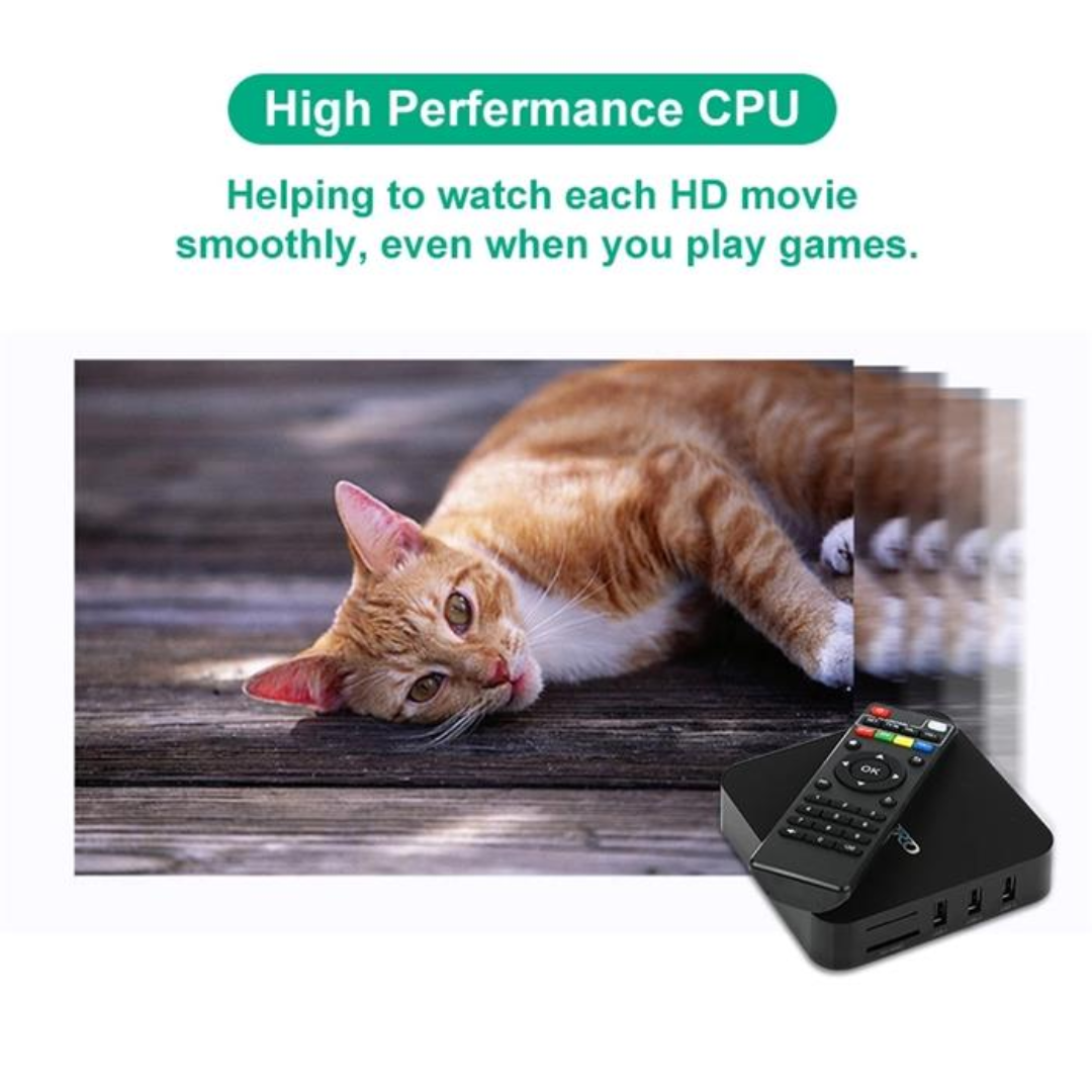 CAJA PARA TELEVISOR MXQ PRO 4K