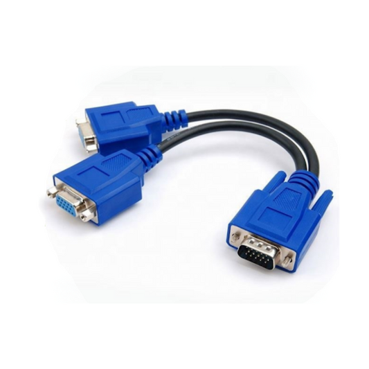 ADAPTADOR VA CON 2 SALIDAS VGA DSY-9503