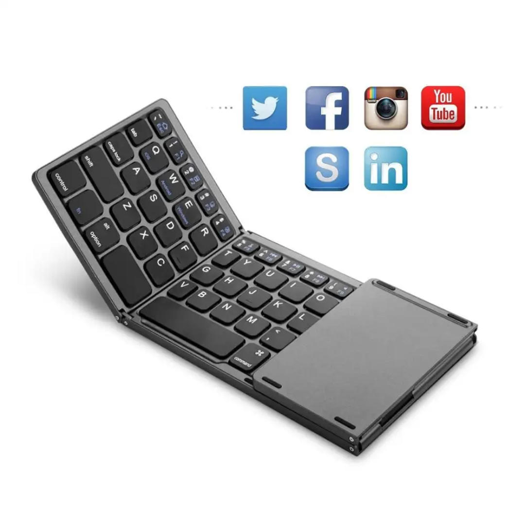 TECLADO CON TOUCHPAD INALÁMBRICO BKC033