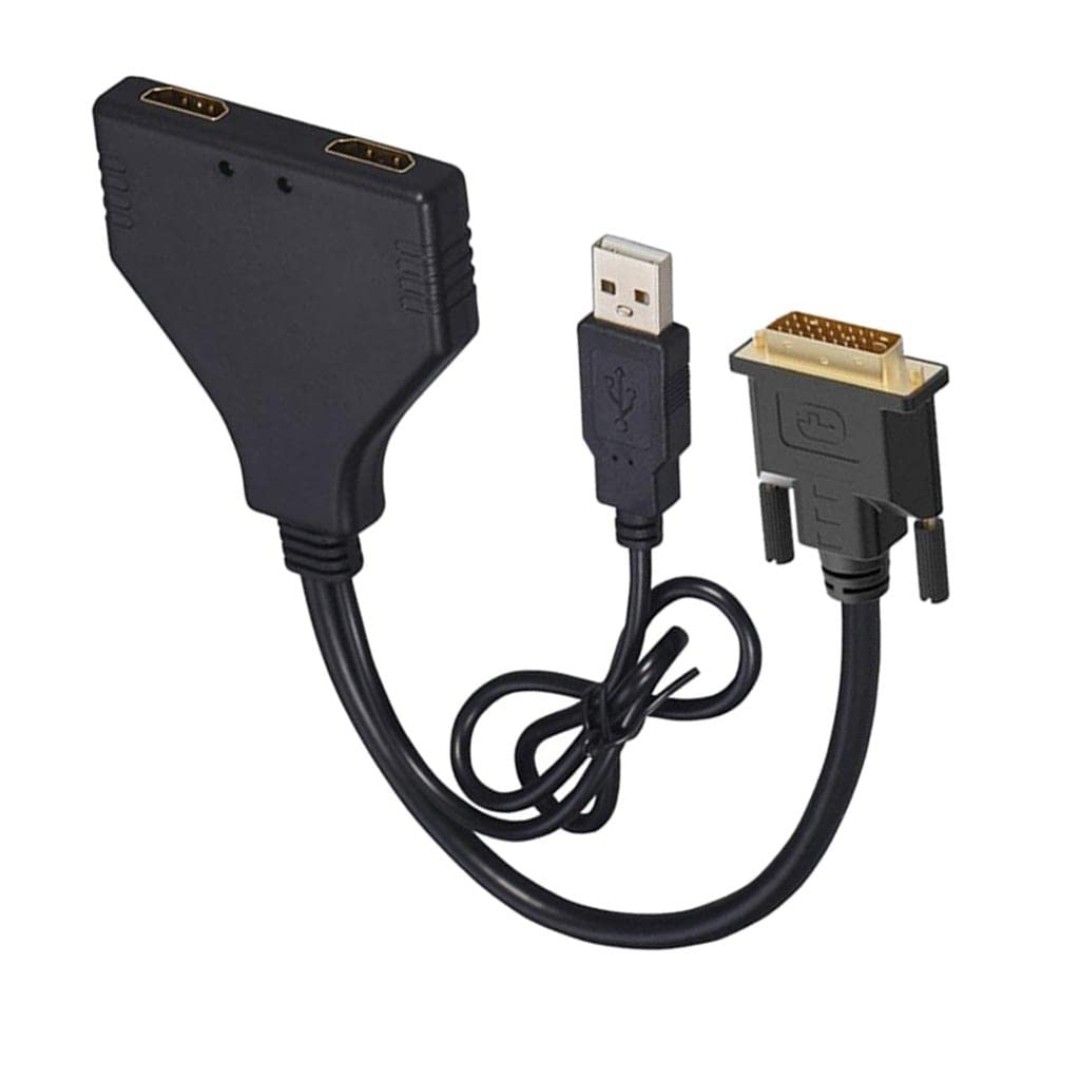 ADAPTADOR DVI A 2 PUERTOS HDMI 4K KMDH-01