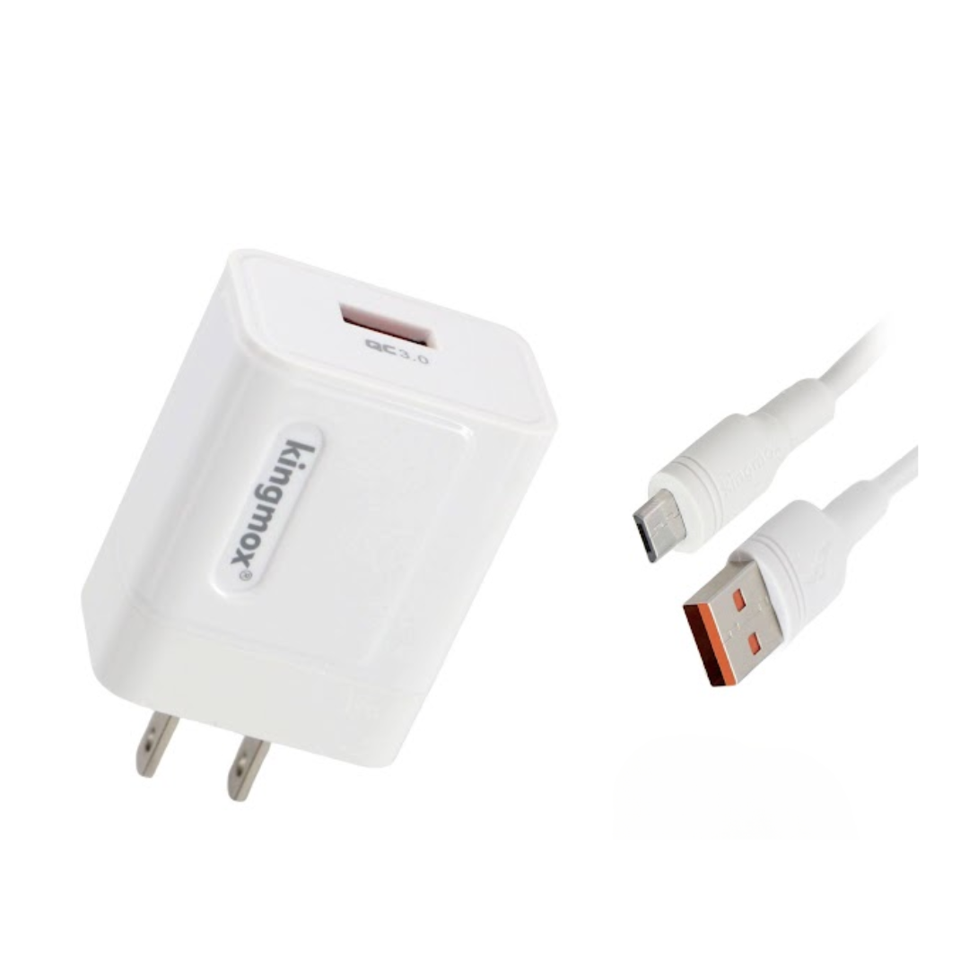 CARGADOR CON PUERTO MICRO USB DE 18W E6027M
