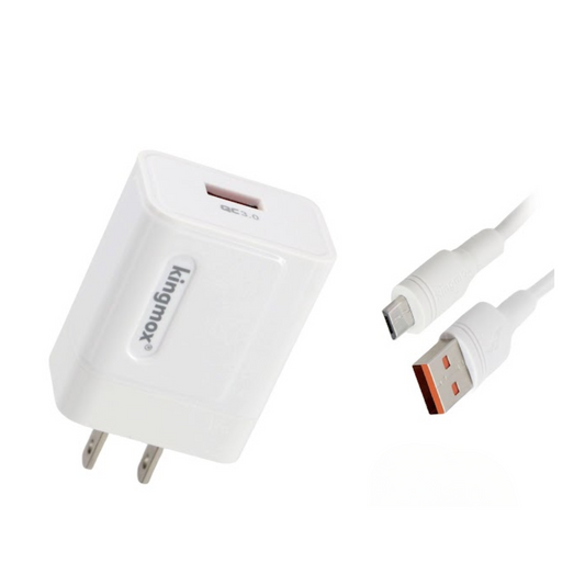 CARGADOR CON PUERTO MICRO USB DE 18W E6027M