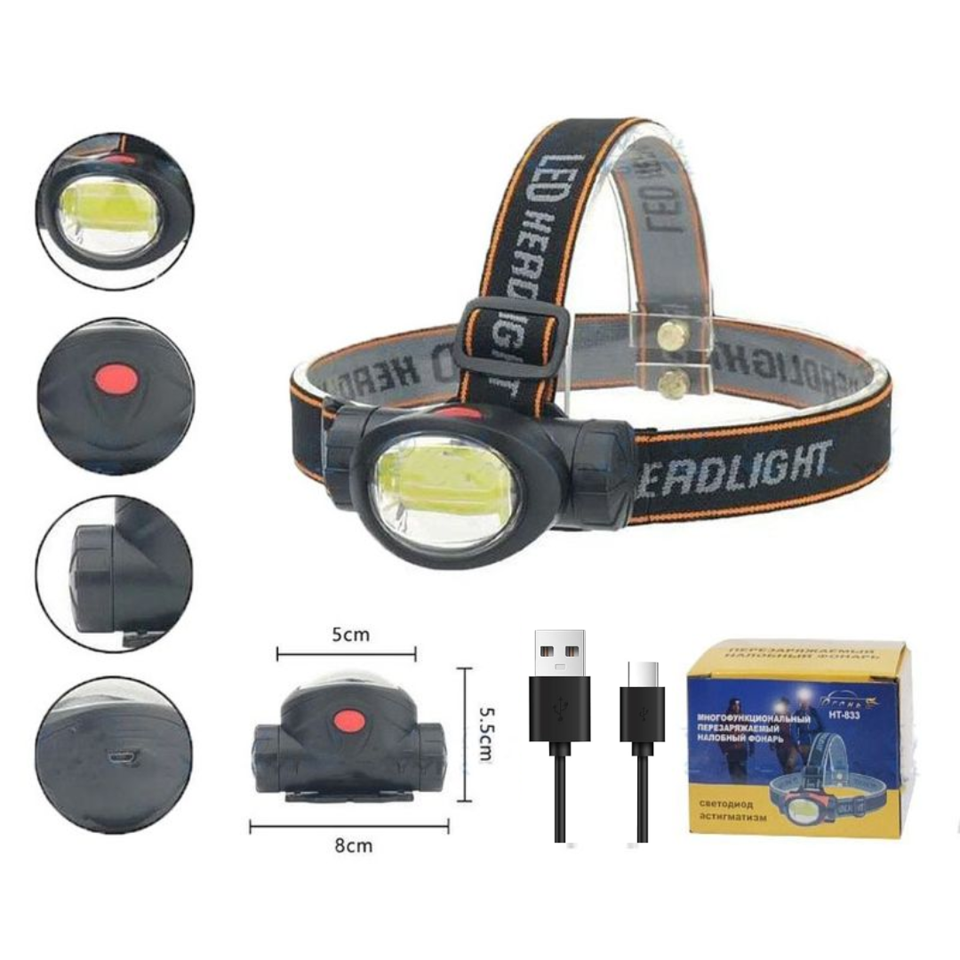 LINTERNA FRONTAL LED BS-3908COB