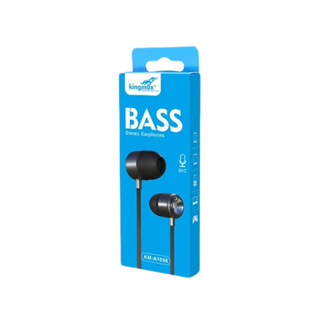 AUDÍFONOS UNIVERSALES CON MICRÓFONO Y BASS KM-A1056