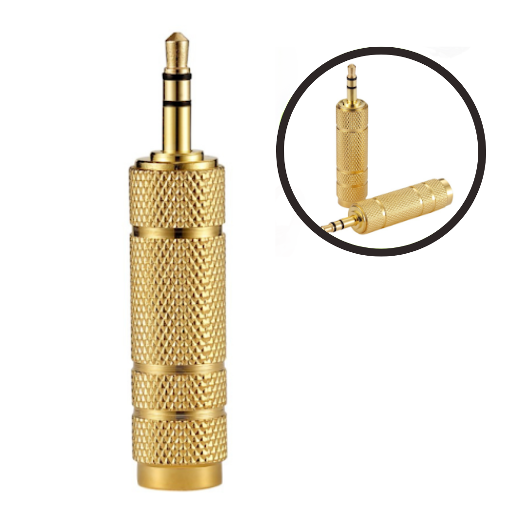 ADAPTADOR DE AUDIO 3.5MM MACHO A 6.5MM HEMBRA KM3.5M-6.5F