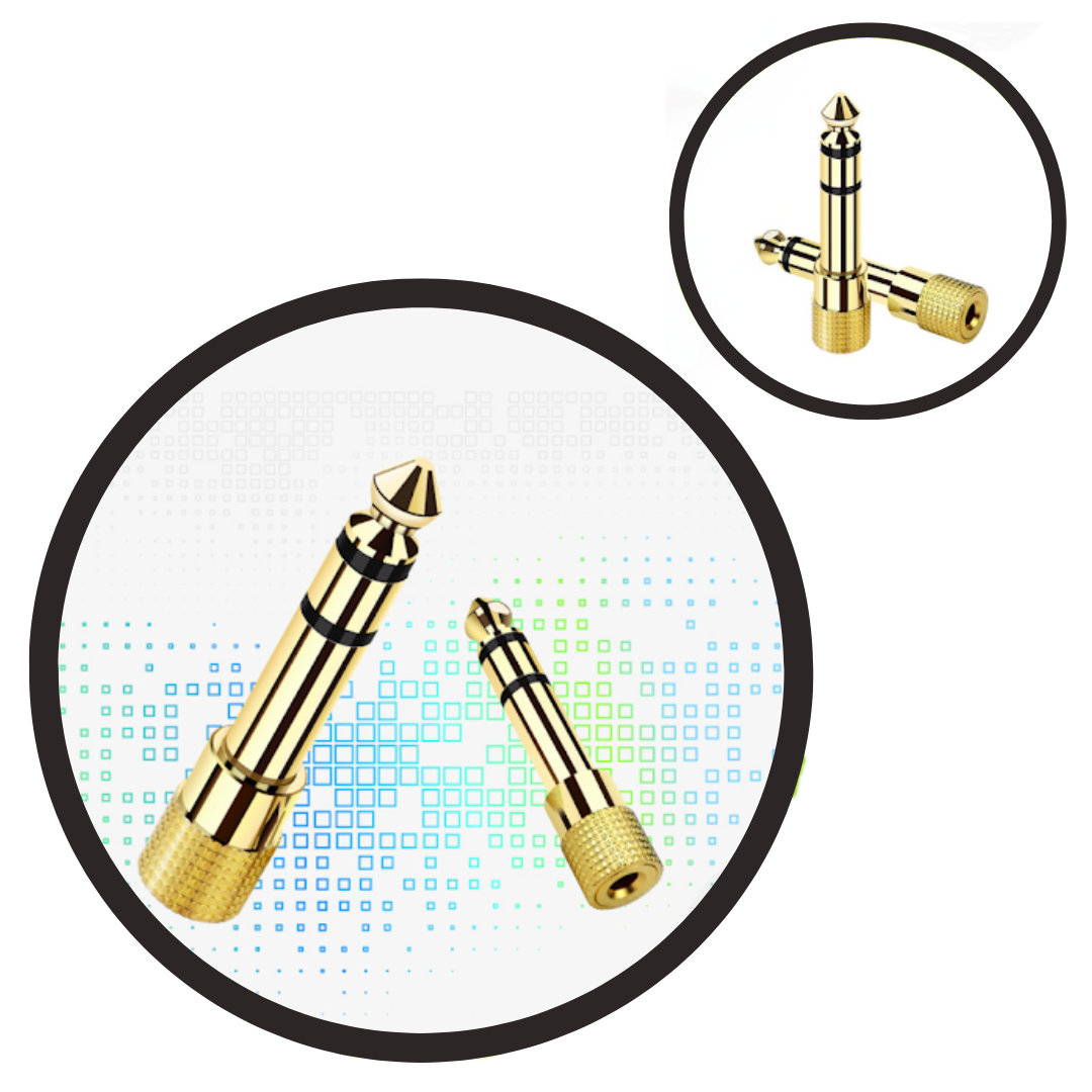 ADAPTADOR DE AUDIO 6.5MM MACHO A 3.5MM HEMBRA KM6.5M-3.5F