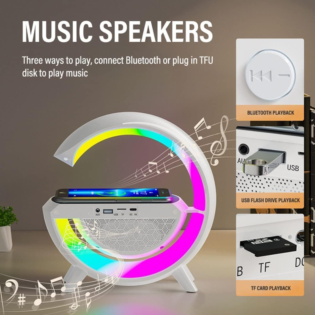ALTAVOZ DE CARGA INALÁMBRICA CON ILUMINACIÓN LED BT2301