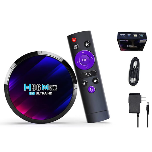 CAJA ANDROID TV BOX 8K H96MAX