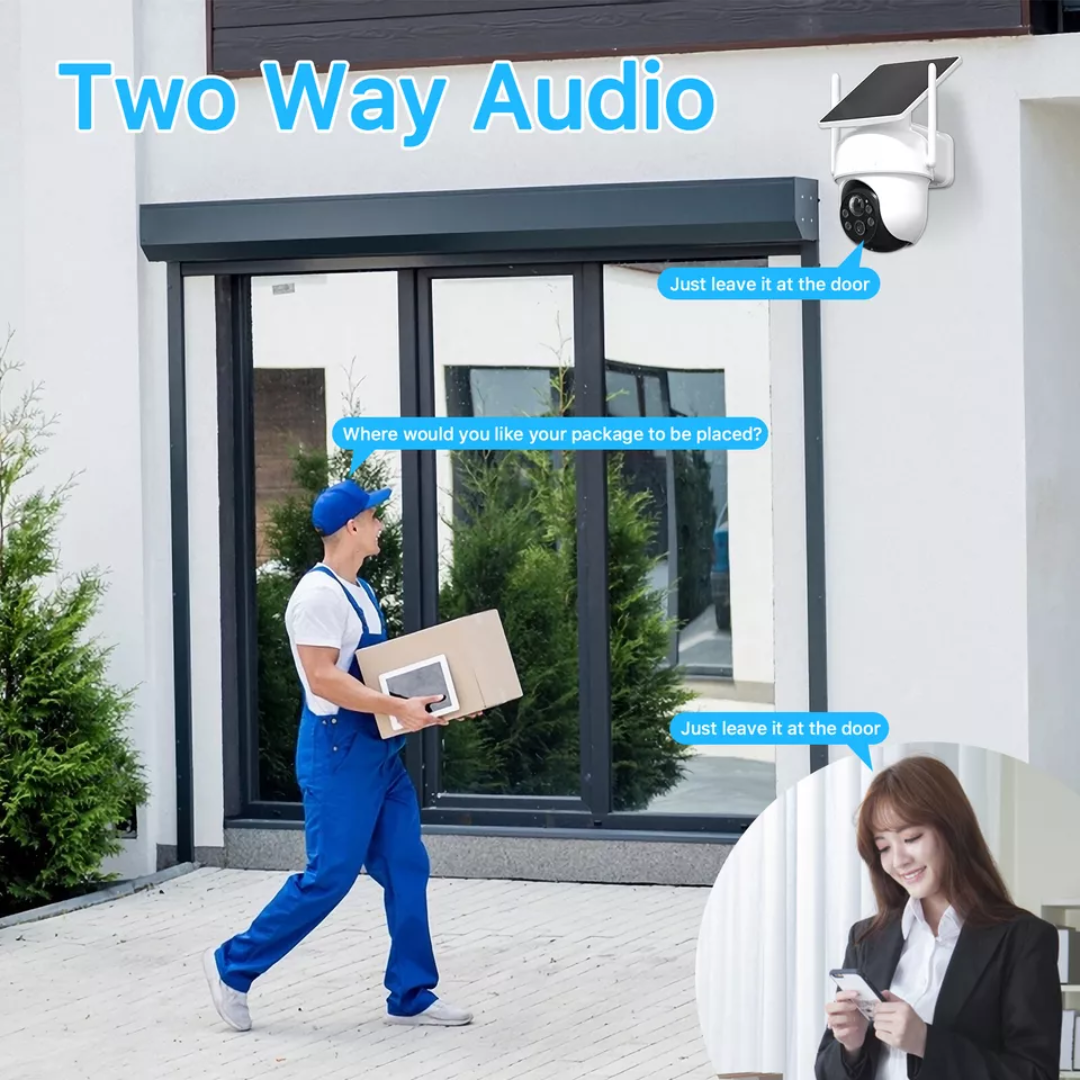 CÁMARA DE SEGURIDAD EXTERIOR SOLAR CON AI H9019-4G