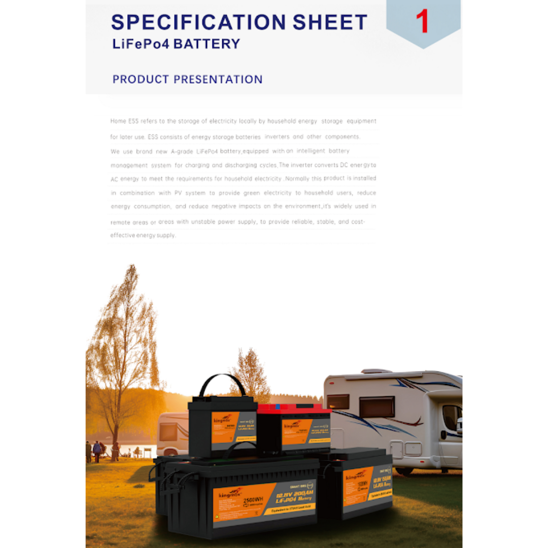 BATERÍA LiFePO4 DE 200AH SCLEP-12.8V-200Model