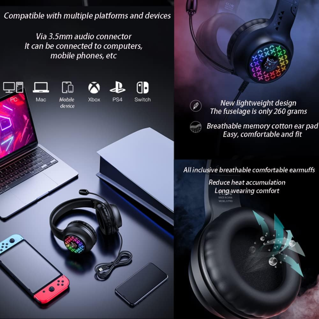 AURICULARES  PARA JUEGOS ONIKUMA X7PRO