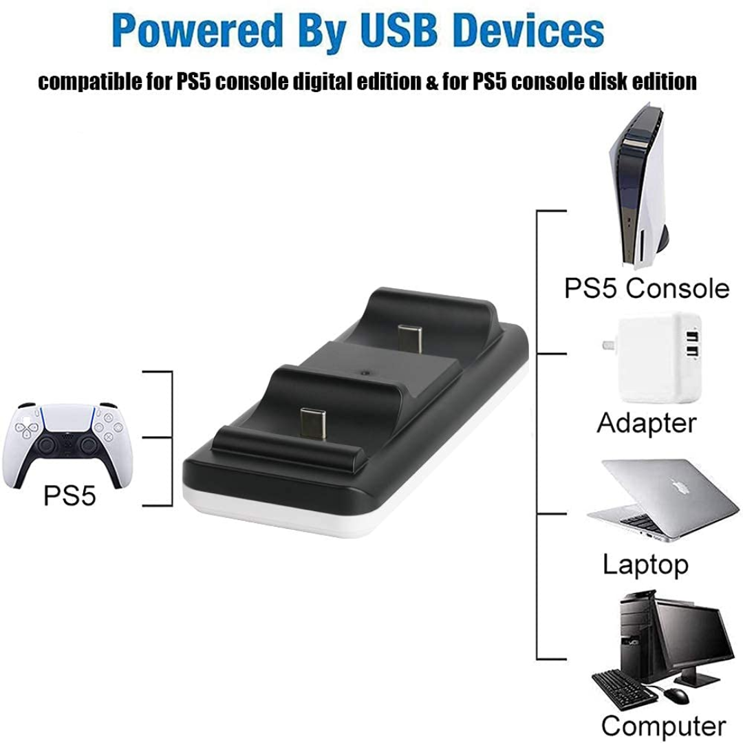 CARGADOR PARA CONTROLES INALÁMBRICOS PS5 SND-463